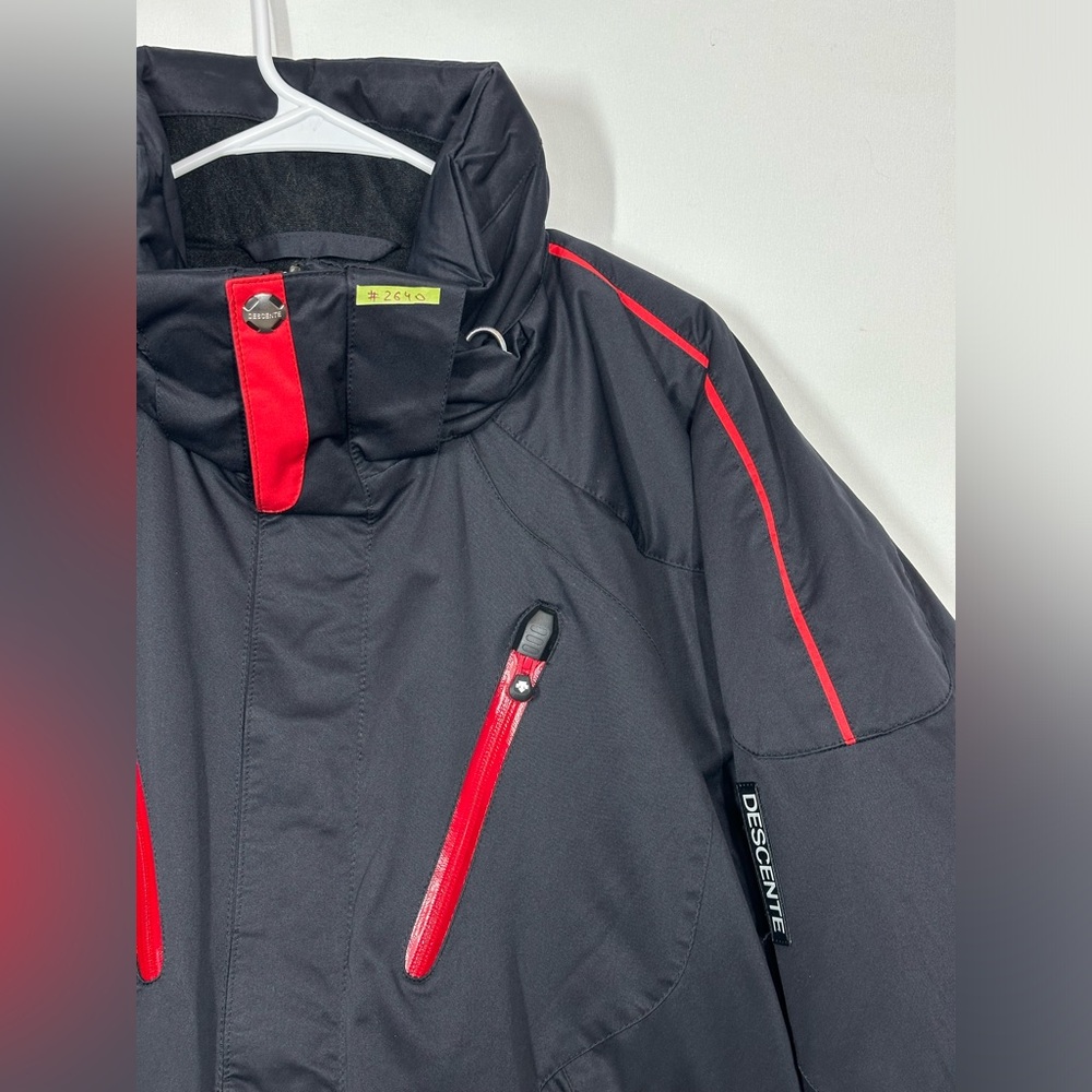 #2640 DESCENTE ION BODIES Hooded Insulated Ski Jacket Men Size EU 52 / US L - Picture 4 of 16